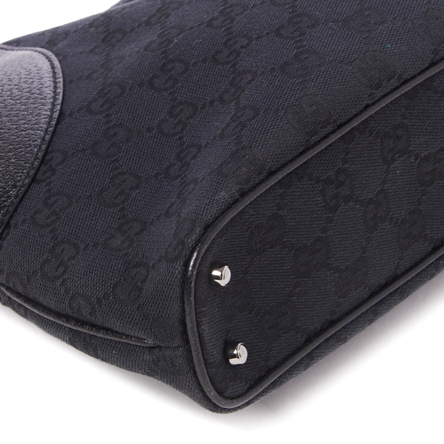 Gucci Monogram Shoulder Bag Black 6 of 7