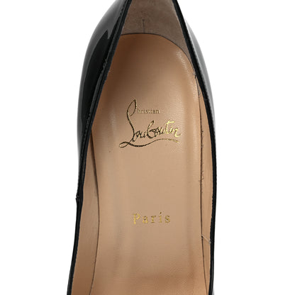 Christian Louboutin Patent Lady Peep 150 Pumps 40.5 Black 7 of 9