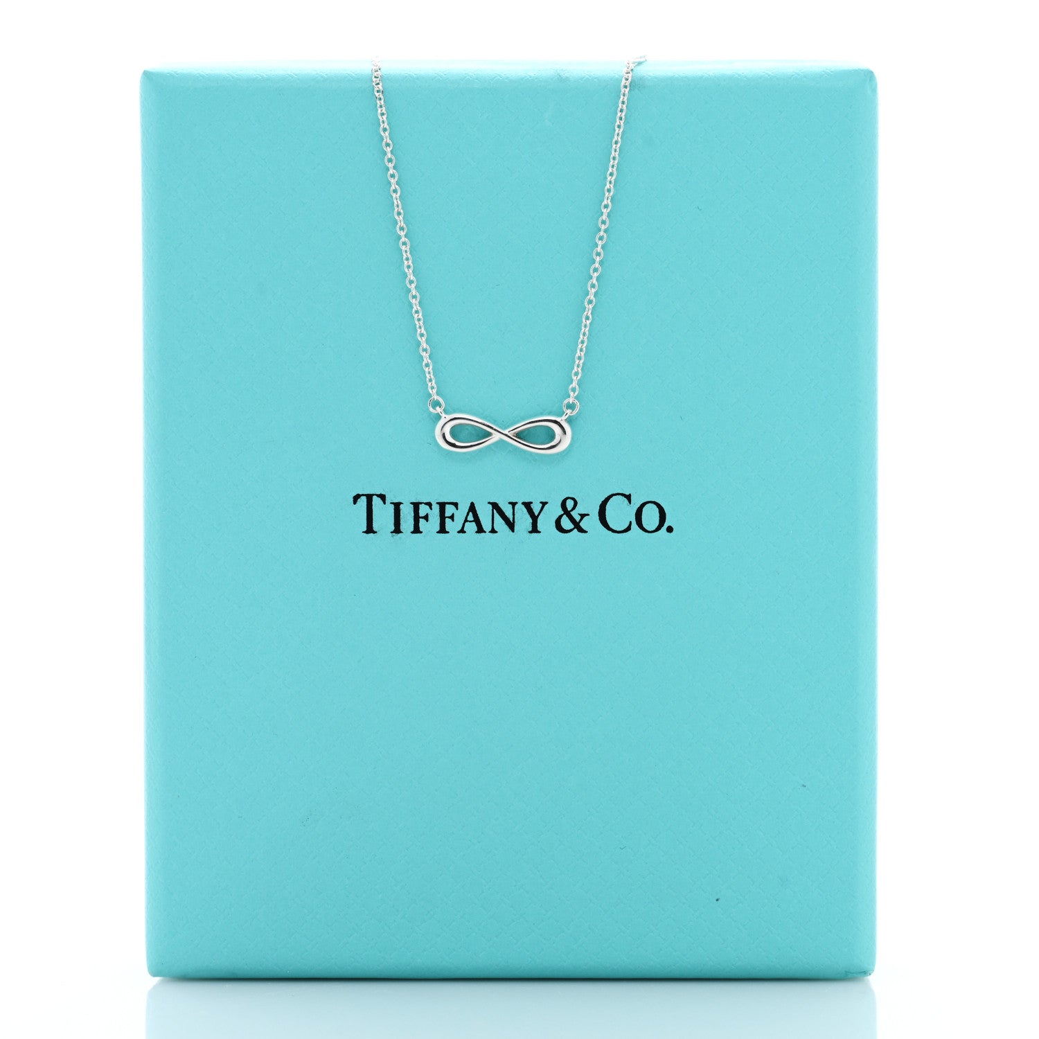 Tiffany Sterling Silver Mini Infinity Pendant Necklace 5 of 5