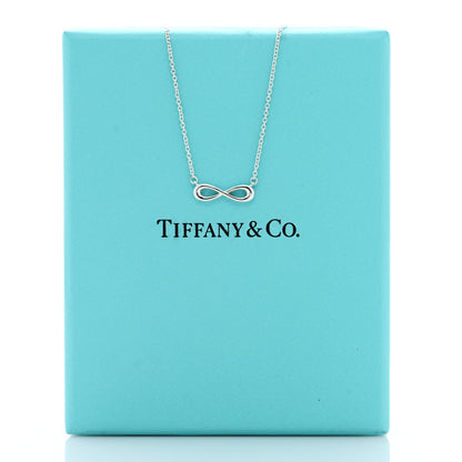 Tiffany Sterling Silver Mini Infinity Pendant Necklace 5 of 5