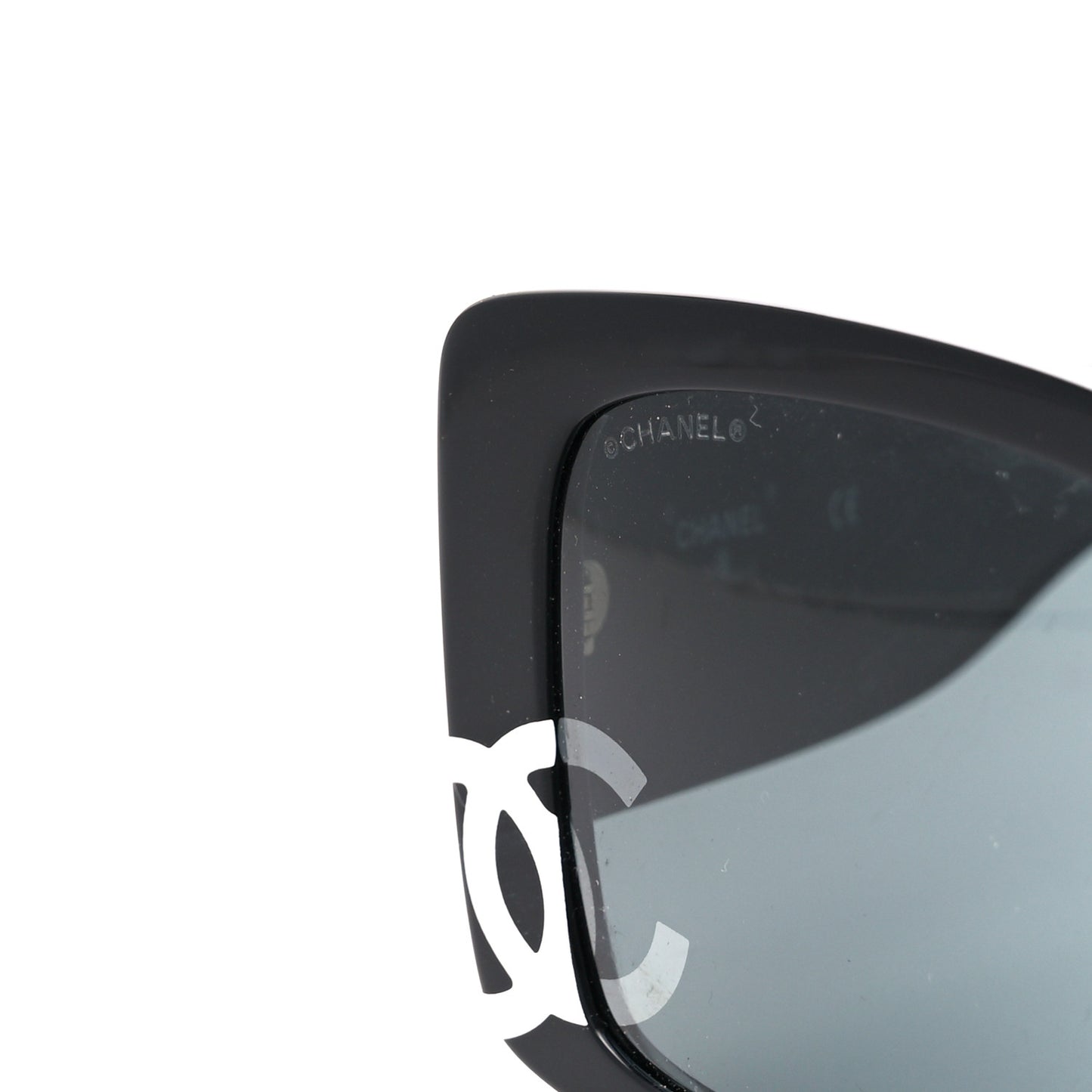 Acetate CC Logo Square Sunglasses 71472 Black