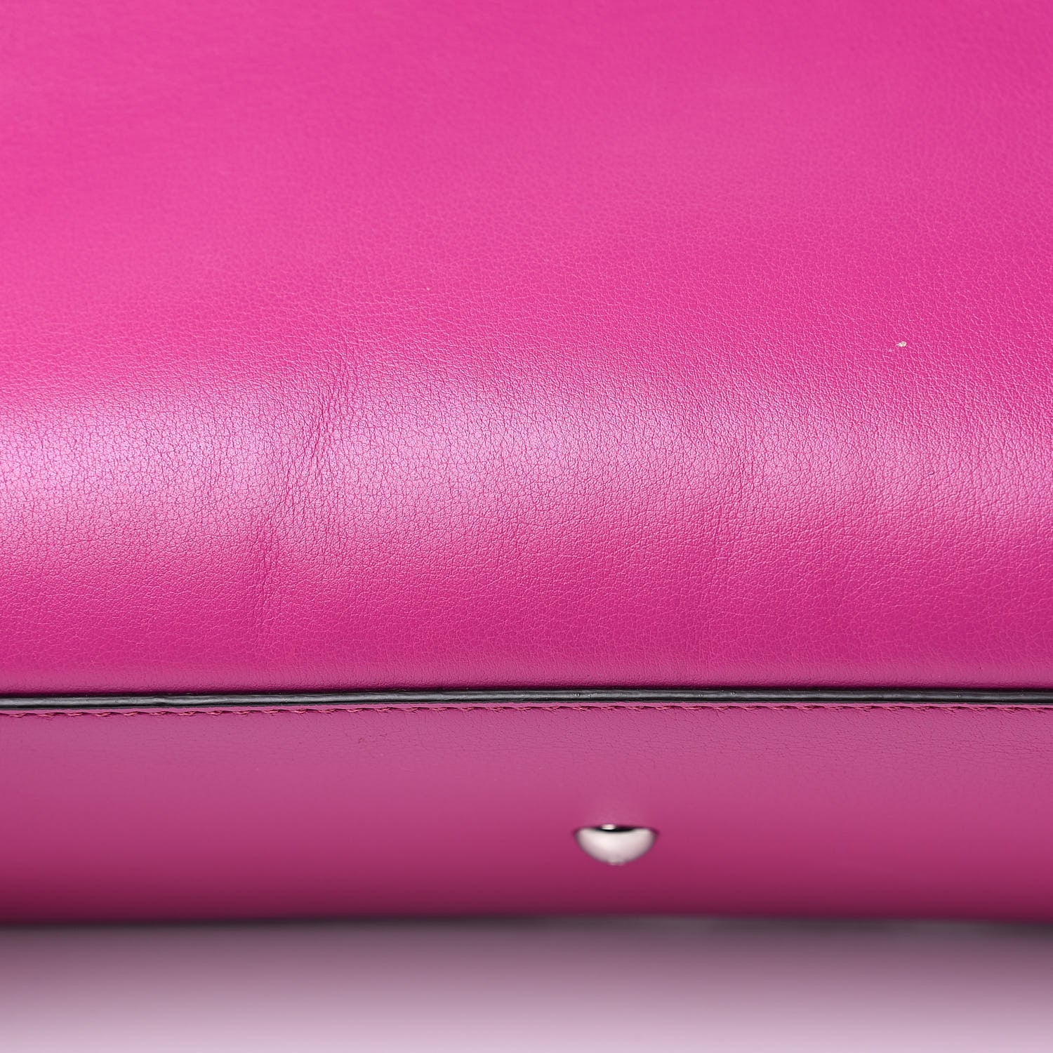 Fendi Vitello Dolce Shiny Nappa Petite 3Jours Tote Magenta Carbone 13 of 18