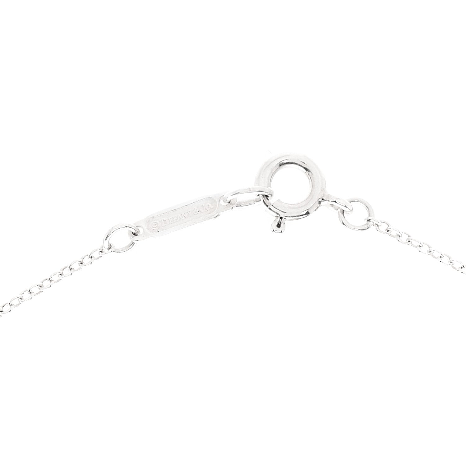 Tiffany Sterling Silver Small Bow Pendant Necklace 4 of 6