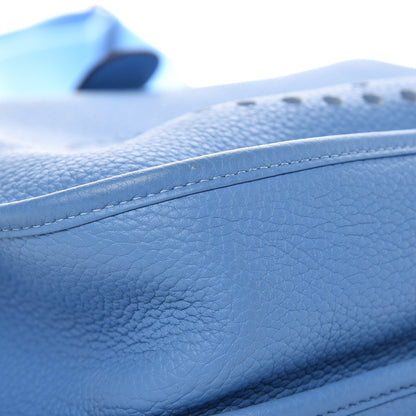 Hermes Taurillon Clemence Evelyne III GM Bleu Paradis 9 of 9
