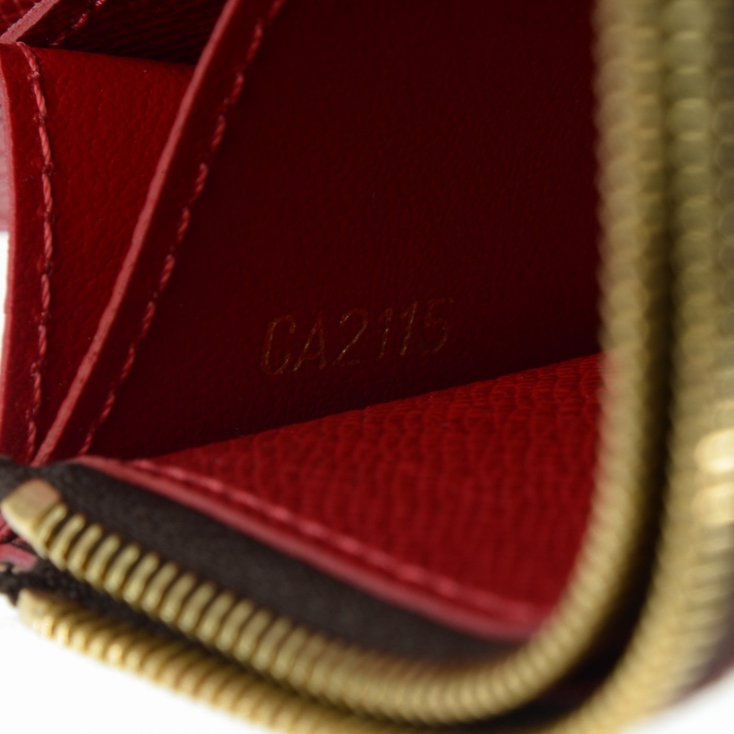 Louis Vuitton Damier Ebene Caissa Wallet Cherry 7 of 7