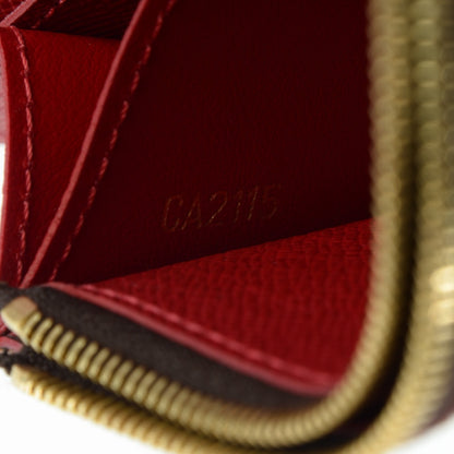 Louis Vuitton Damier Ebene Caissa Wallet Cherry 7 of 7