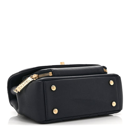 Chanel Caviar Quilted Mini Business Affinity Flap Navy Blue 4 of 10