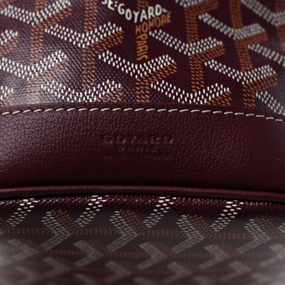 Goyard Goyardine Petit Flot Bucket Bag PM Burgundy 6 of 8