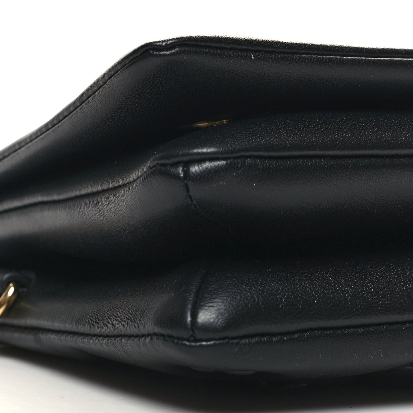 Lambskin Embossed Monogram Pochette Coussin Black