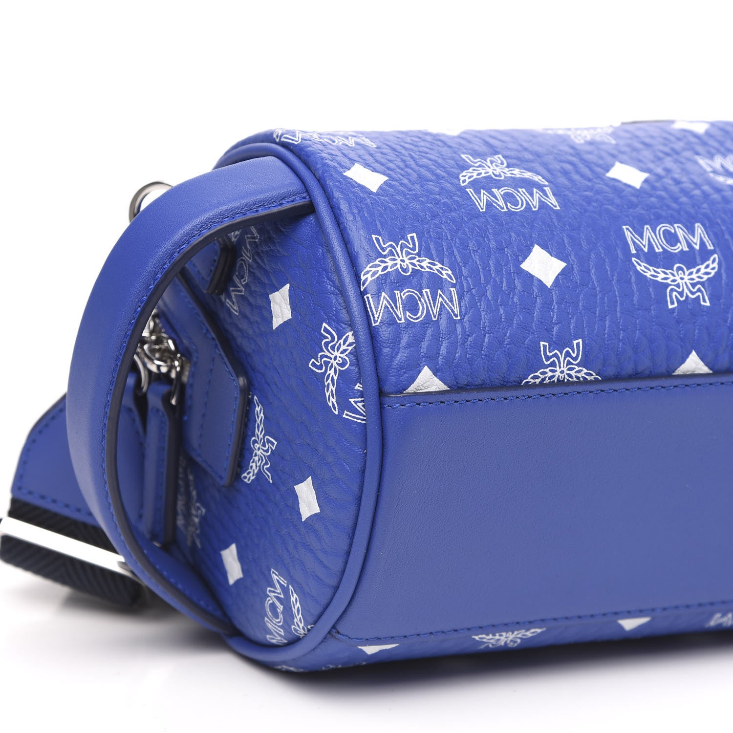MCM Visetos Surf The Web Small Crossbody Blue 7 of 8