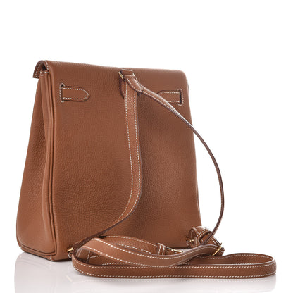 Hermes Togo Kelly Ado Backpack Gold 3 of 31
