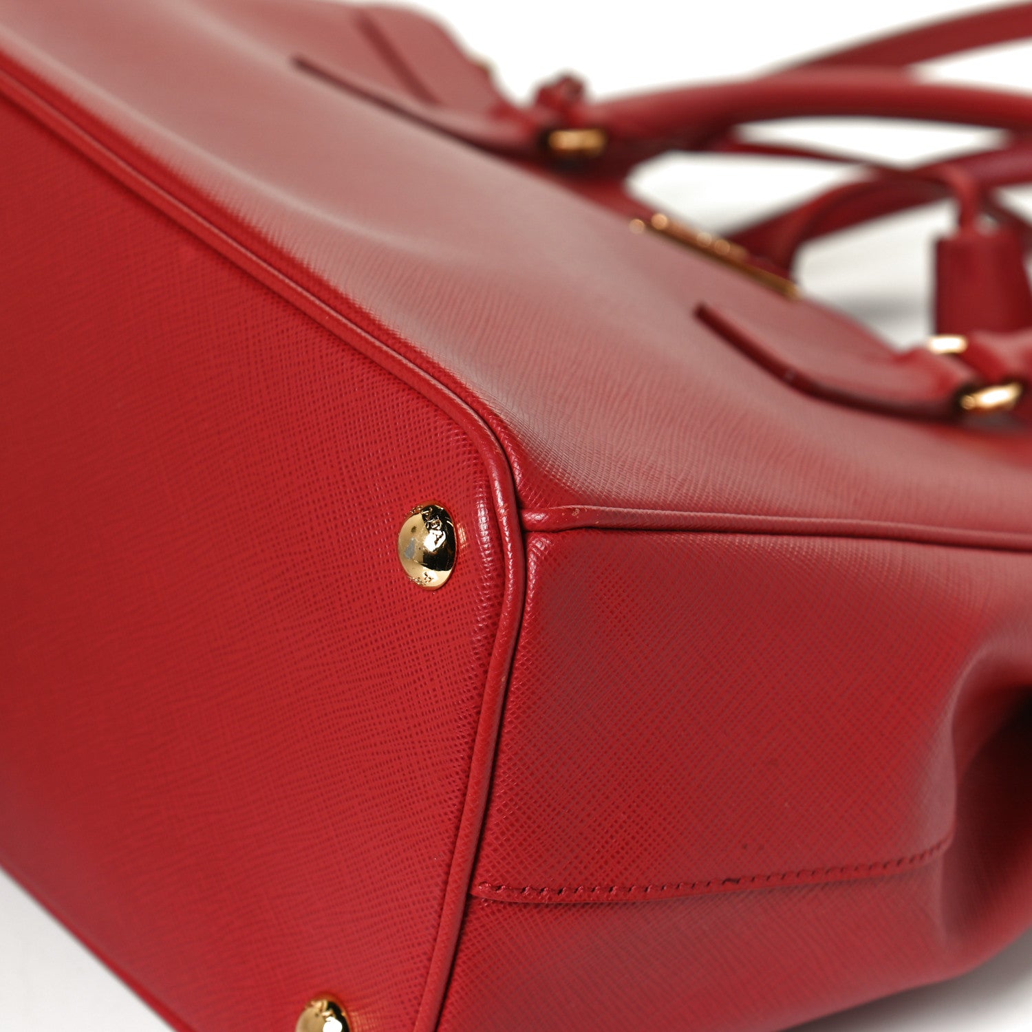 Prada Saffiano Small Galleria Double Zip Tote Fuoco 12 of 12