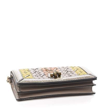 Bottega Veneta Nappa Ayers Intrecciato Club Stitch Knot Clutch Chamomile 4 of 9