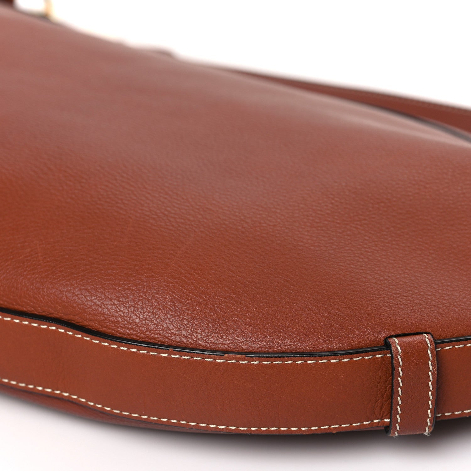 Celine Supple Calfskin Medium Strap Leandre Shoulder Bag Brown 10 of 11