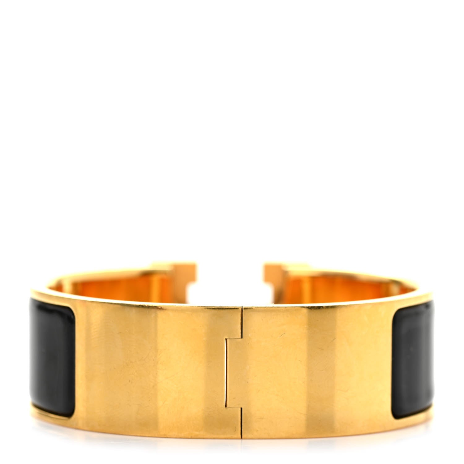 Hermes Enamel Wide Clic Clac H Bracelet PM Black 3 of 6