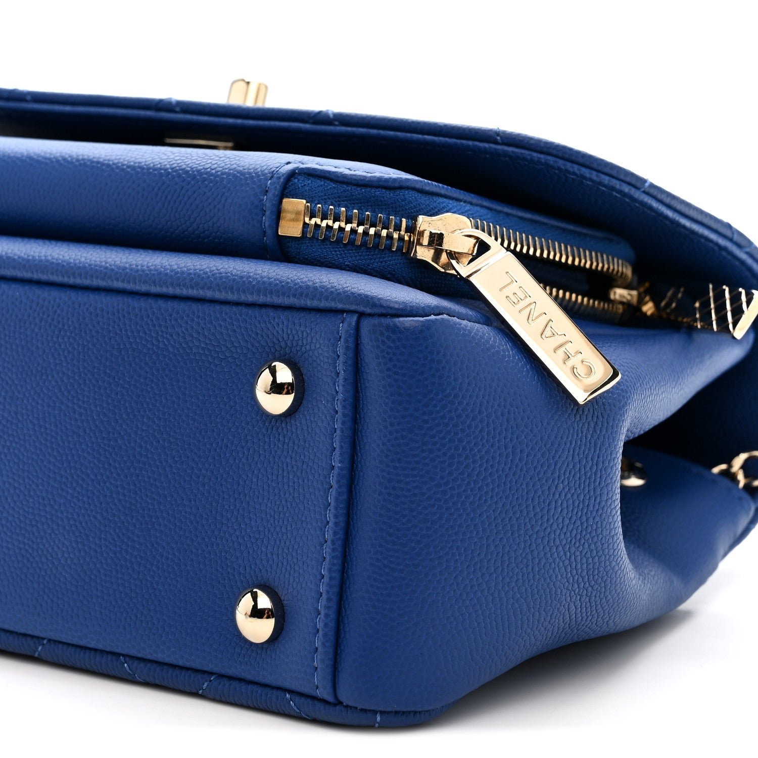 Chanel Caviar Quilted Small Business Affinity Flap Dark Blue 10 of 10
