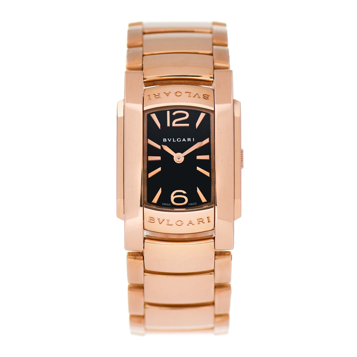 18K Rose Gold 22mm Assioma Quartz Watch Black
