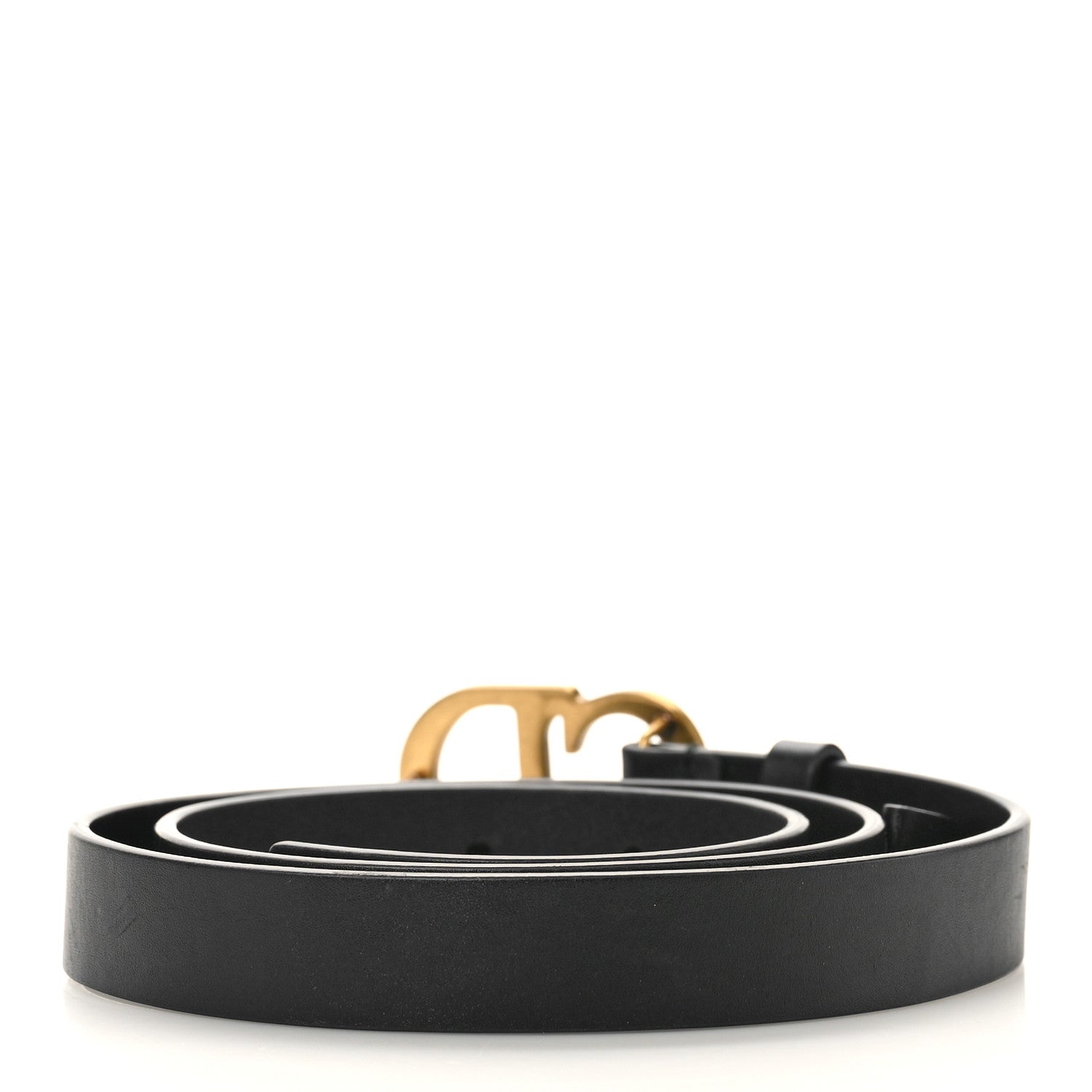 Christian Dior Calfskin Saddle Belt 75 30 Black 2 of 6