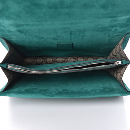Gucci GG Supreme Monogram Embroidered Medium Dionysus Shoulder Bag Emerald 5 of 11