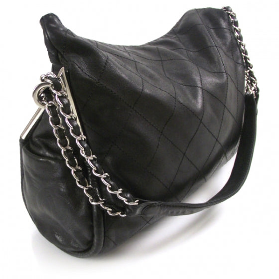Lambskin Medium Ultimate Soft Tote Black