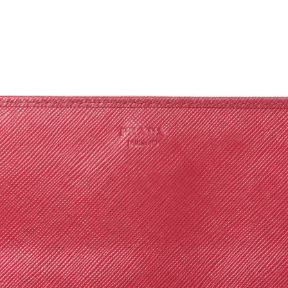 Prada Saffiano Metal Oro Chain Wallet Peonia 8 of 10