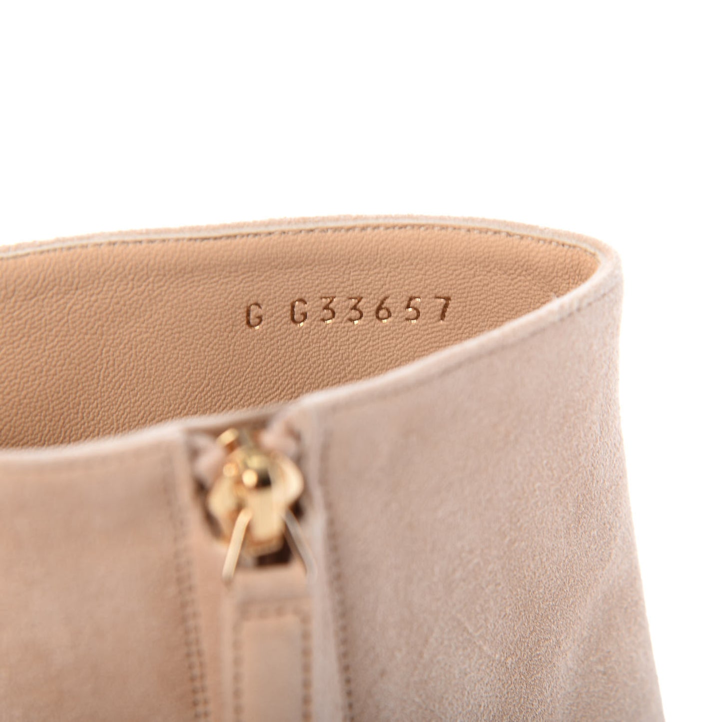 Suede Short Boots 41 Beige