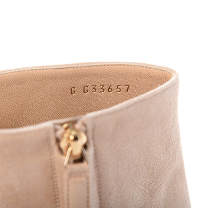 Chanel Suede Short Boots 41 Beige 10 of 10