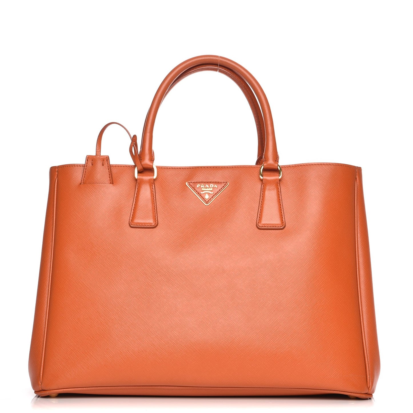 Saffiano Lux Large Tote Papaya