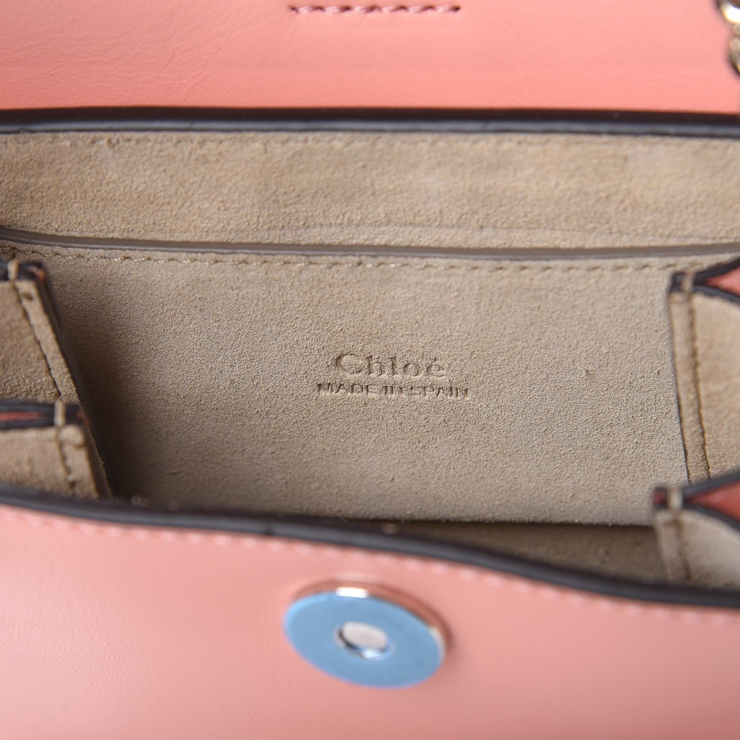 Chloe Suede Calfskin Mini Faye Bracelet Bag Ideal Blush 6 of 7