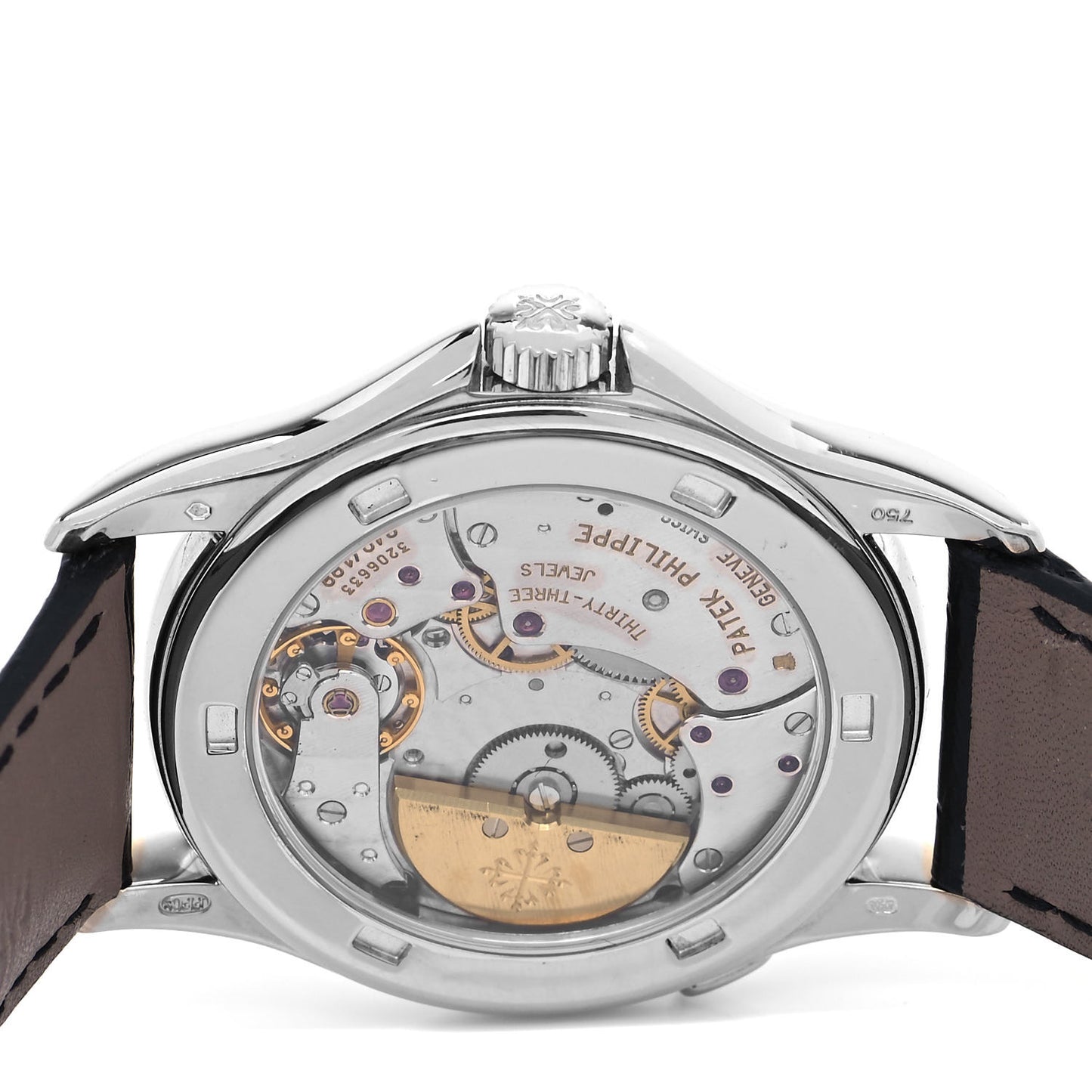 18K White Gold Alligator 37mm Complications World Time Automatic Watch 5110G-001