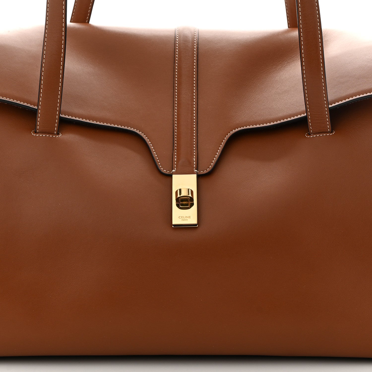 Celine Calfskin Large Soft 16 Bag Tan 7 of 13