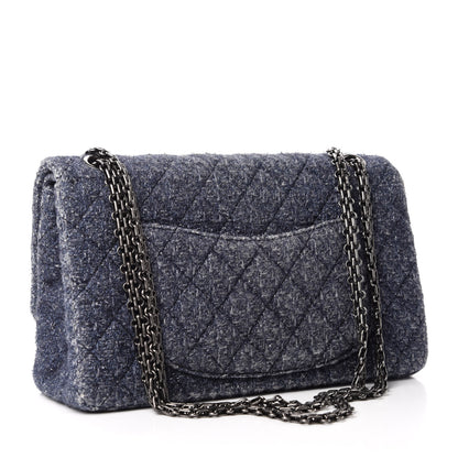Chanel Tweed 2.55 Reissue 226 Flap Blue 3 of 10