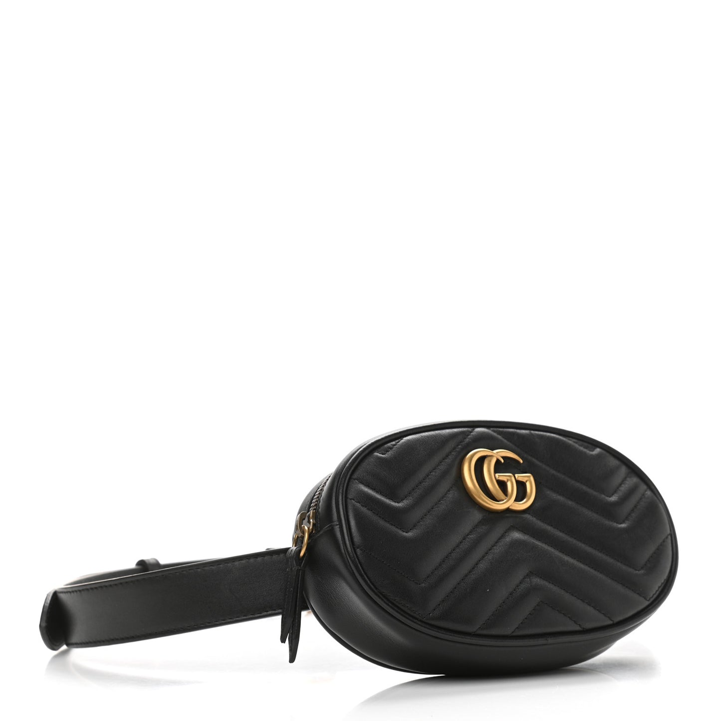 Calfskin Matelasse GG Marmont Belt Bag 95 38 Black