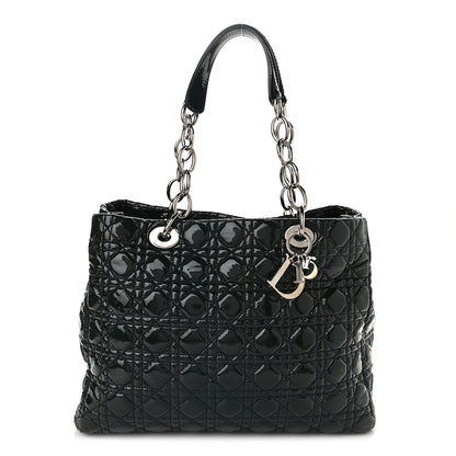 Christian Dior Patent Cannage Large Lady Dior Green 1 of 9