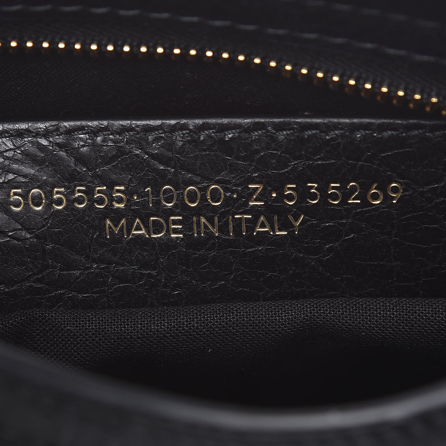 Agneau Classic Gold Hardware Nano City Black
