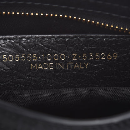 Balenciaga Agneau Classic Gold Hardware Nano City Black 7 of 8