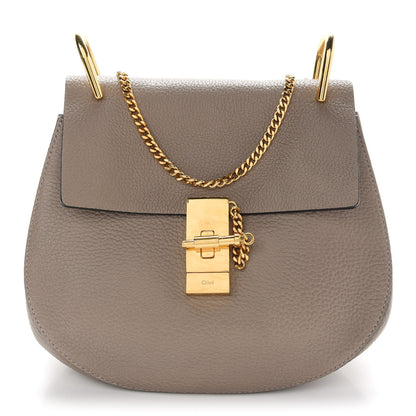 Chloe Grained Lambskin Drew Shoulder Bag Motty Grey 1 of 10