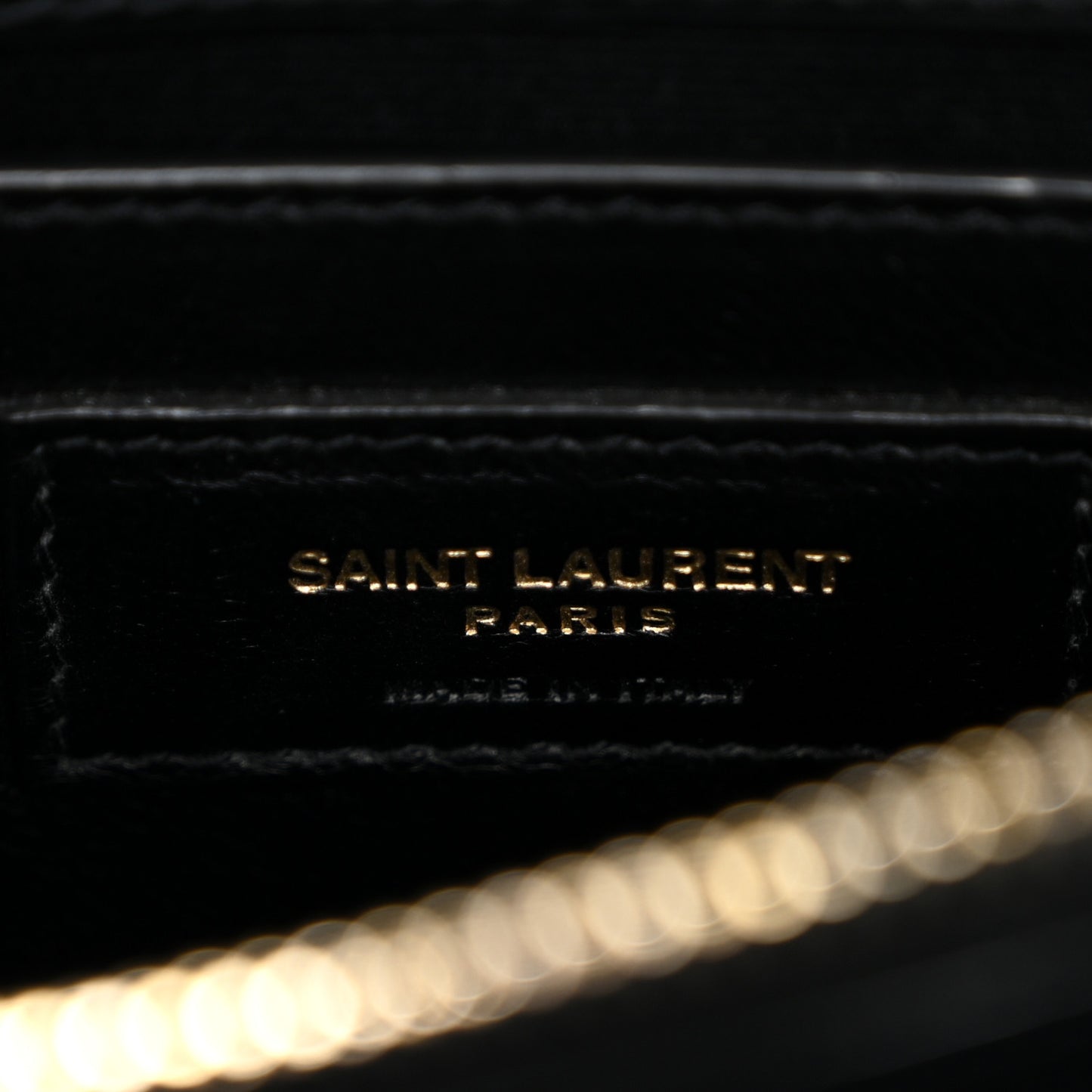 Calfskin Y Quilted Monogram Small Loulou Chain Satchel Black Black