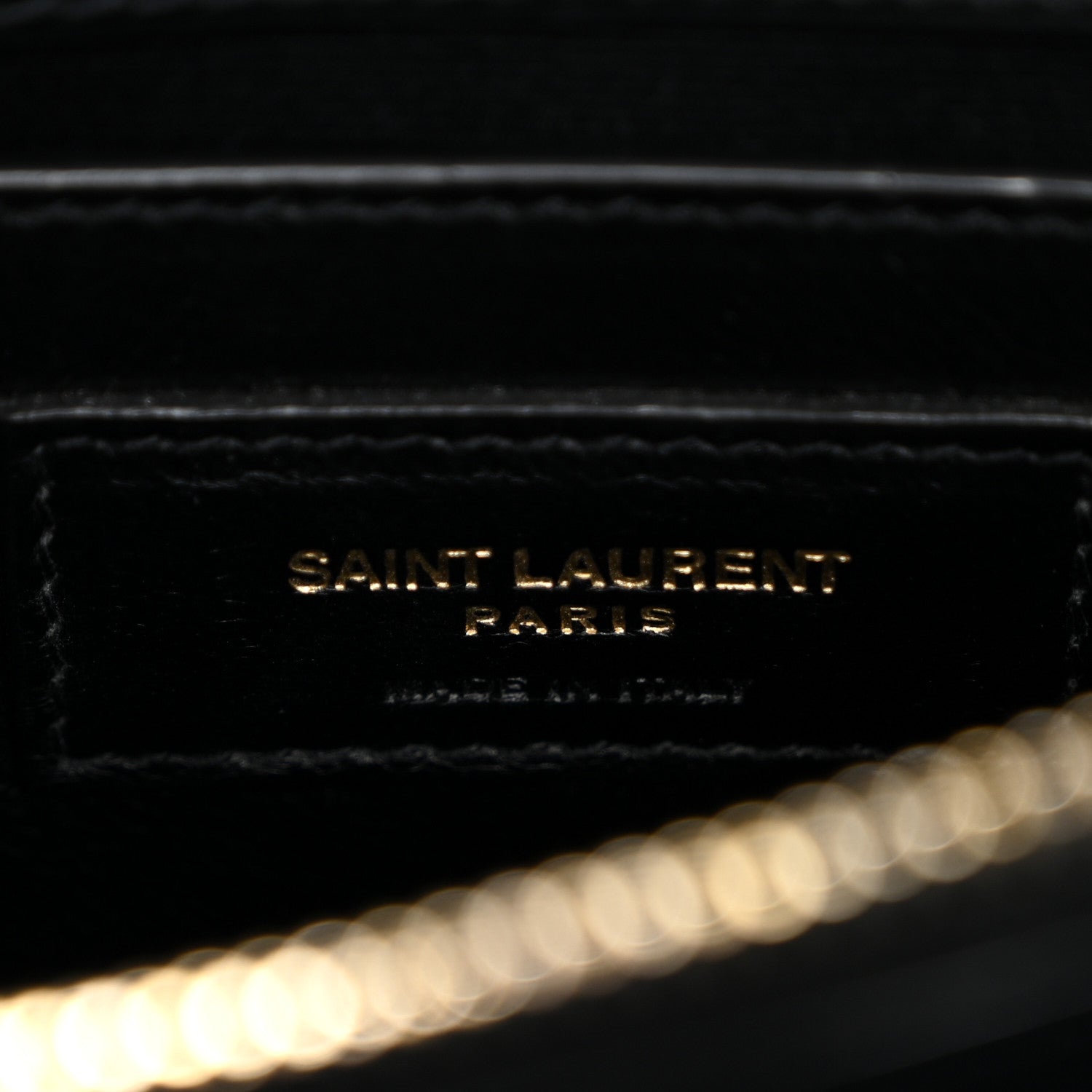 Saint Laurent Calfskin Y Quilted Monogram Small Loulou Chain Satchel Black Black 6 of 12