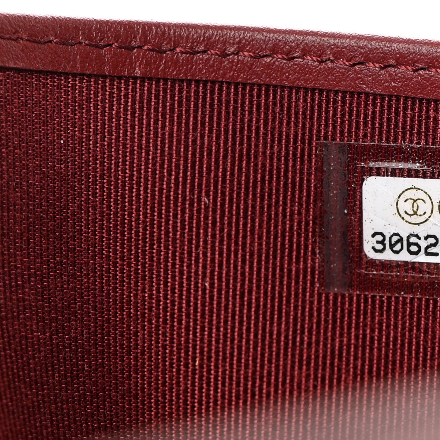 Chanel Caviar Quilted Passport Holder Burgundy 7 of 8