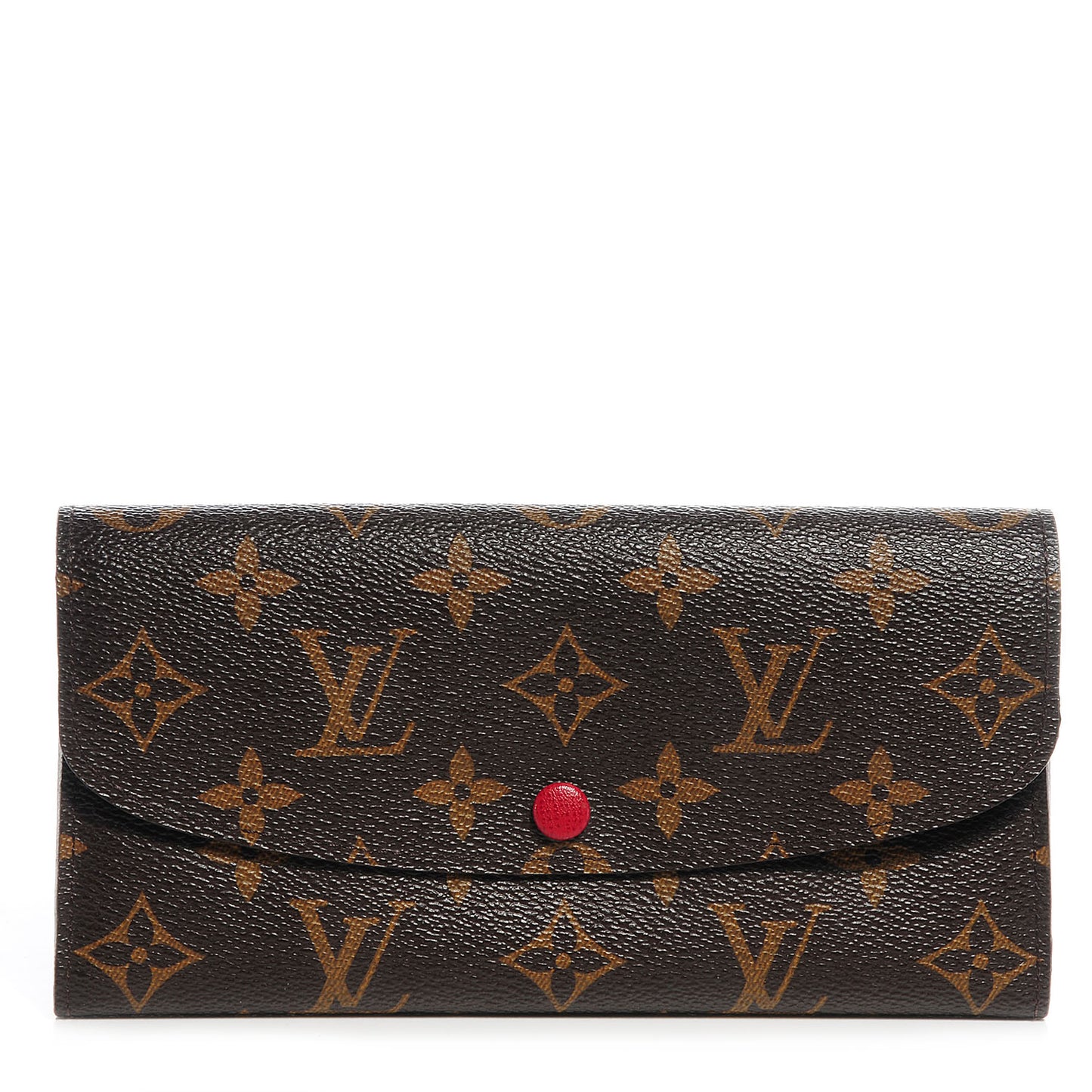 Monogram Emilie Wallet Red