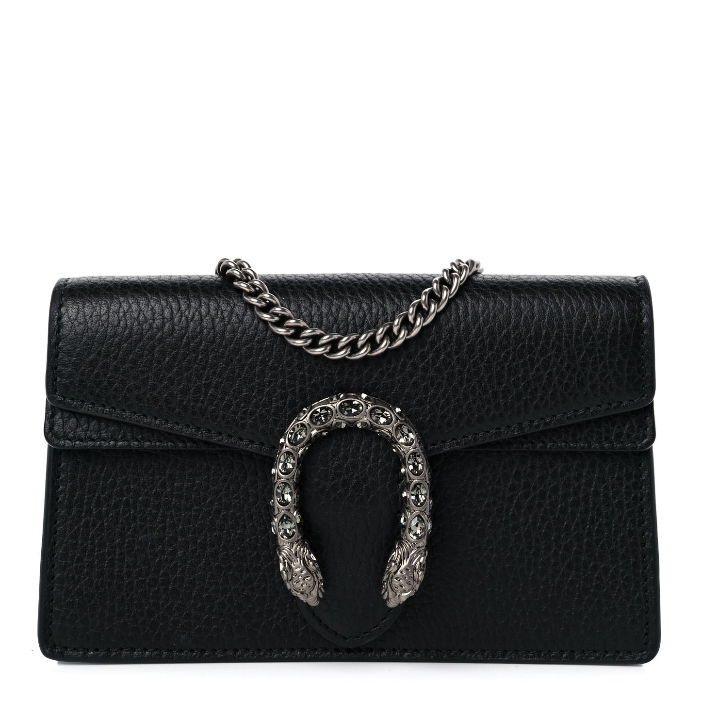 Calfskin Super Mini Dionysus Shoulder Bag Black