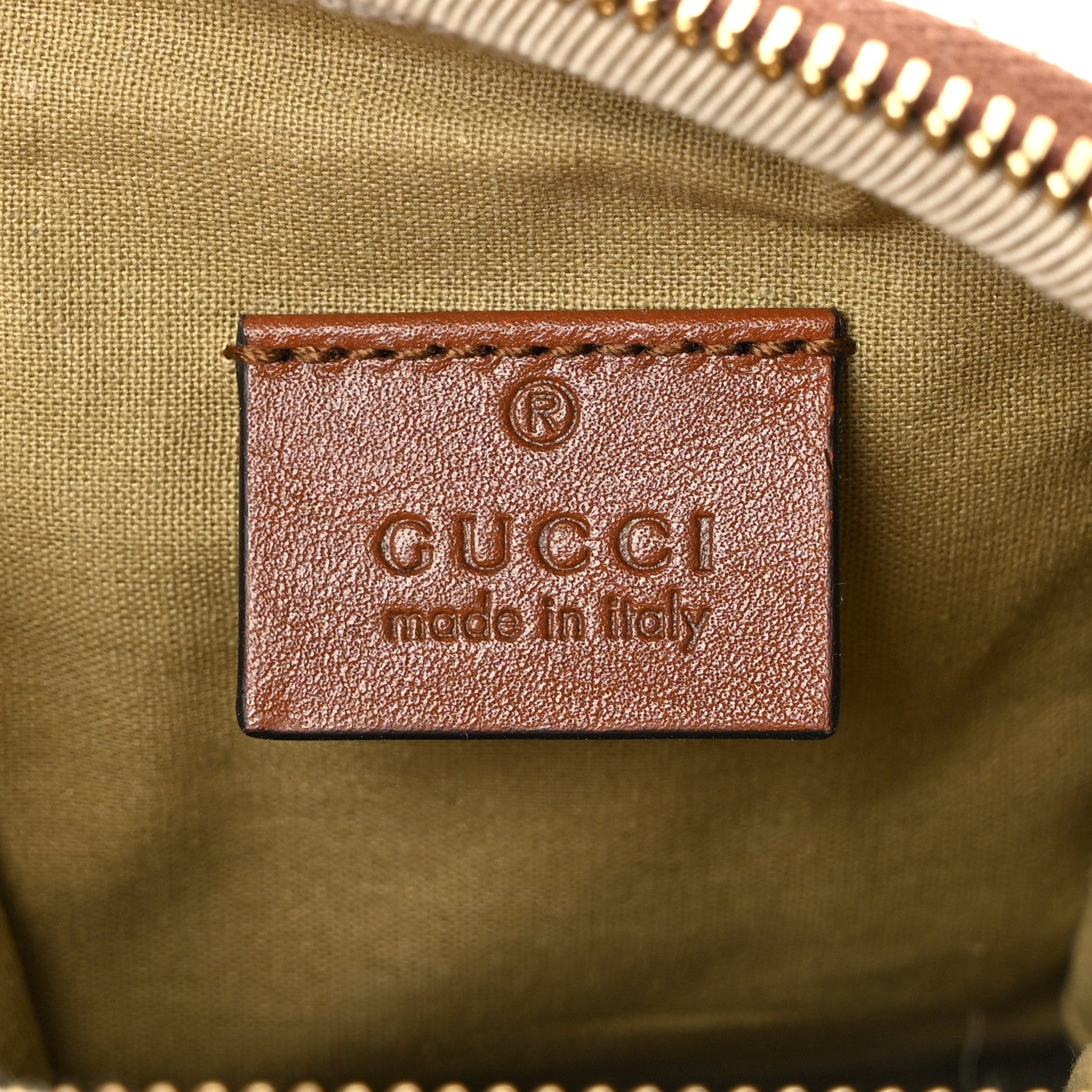 Gucci Vintage Canvas Calfskin Web Belted iPhone Case 90 36 Sand Cuir 6 of 14