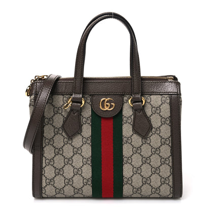 Gucci GG Supreme Monogram Small Ophidia Tote Bag Brown 1 of 9