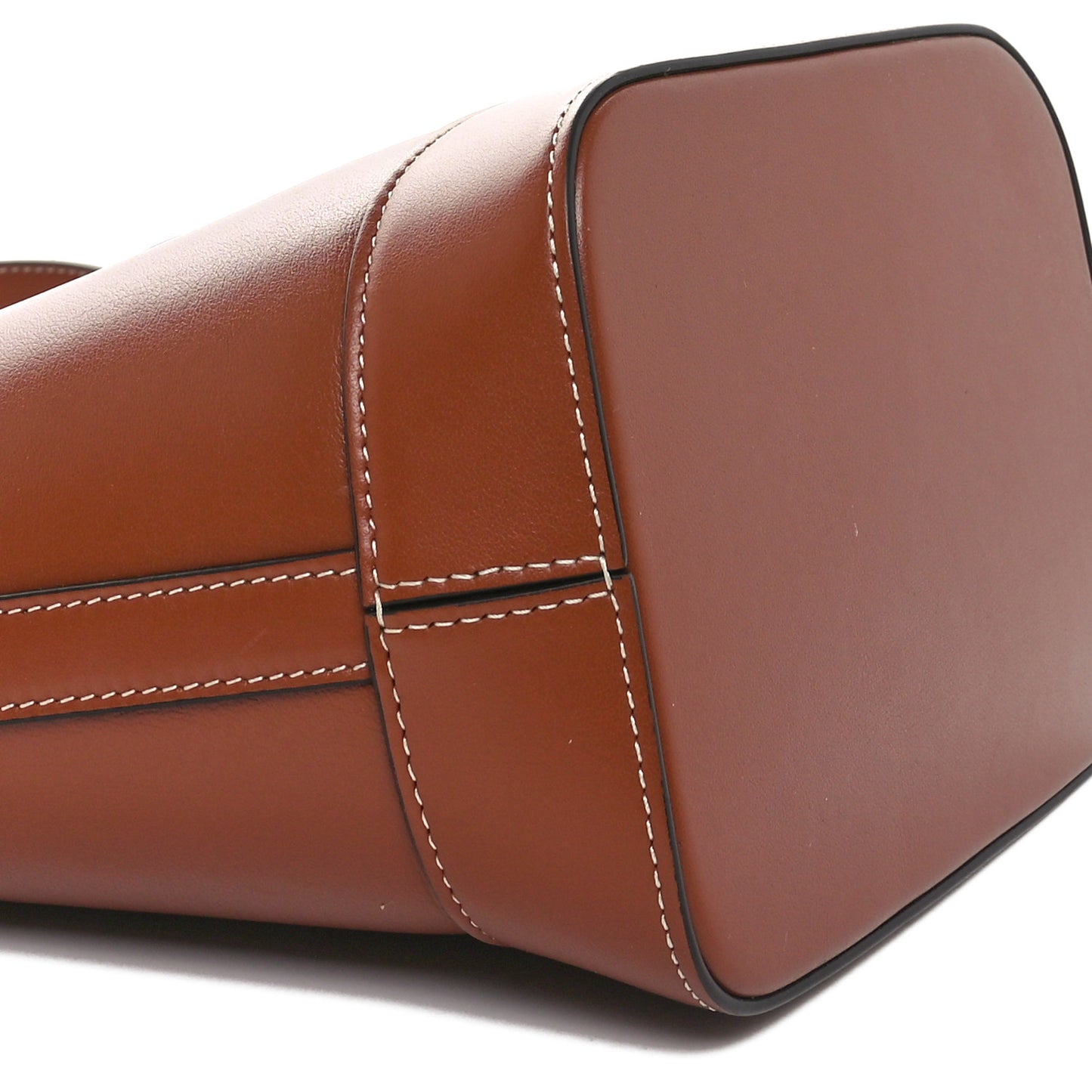 Smooth Calfskin Small Cuir Triomphe Bucket Bag Tan