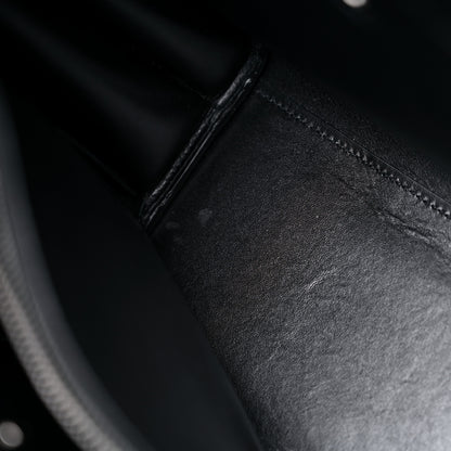 Saint Laurent Grained Calfskin Topstitch Small Sac De Jour Black Porcelain 11 of 12