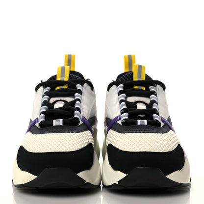 Christian Dior Technical Mesh Calfskin Mens B22 Sneakers 40 Violet White 2 of 15