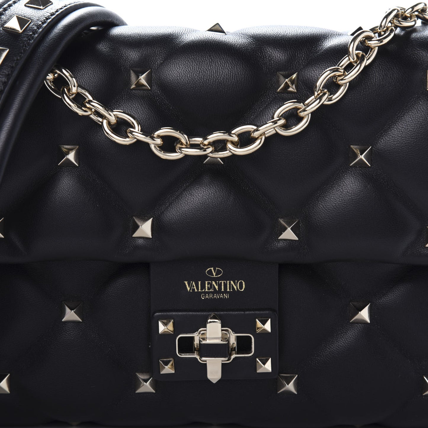 Nappa Small Candystud Crossbody Black