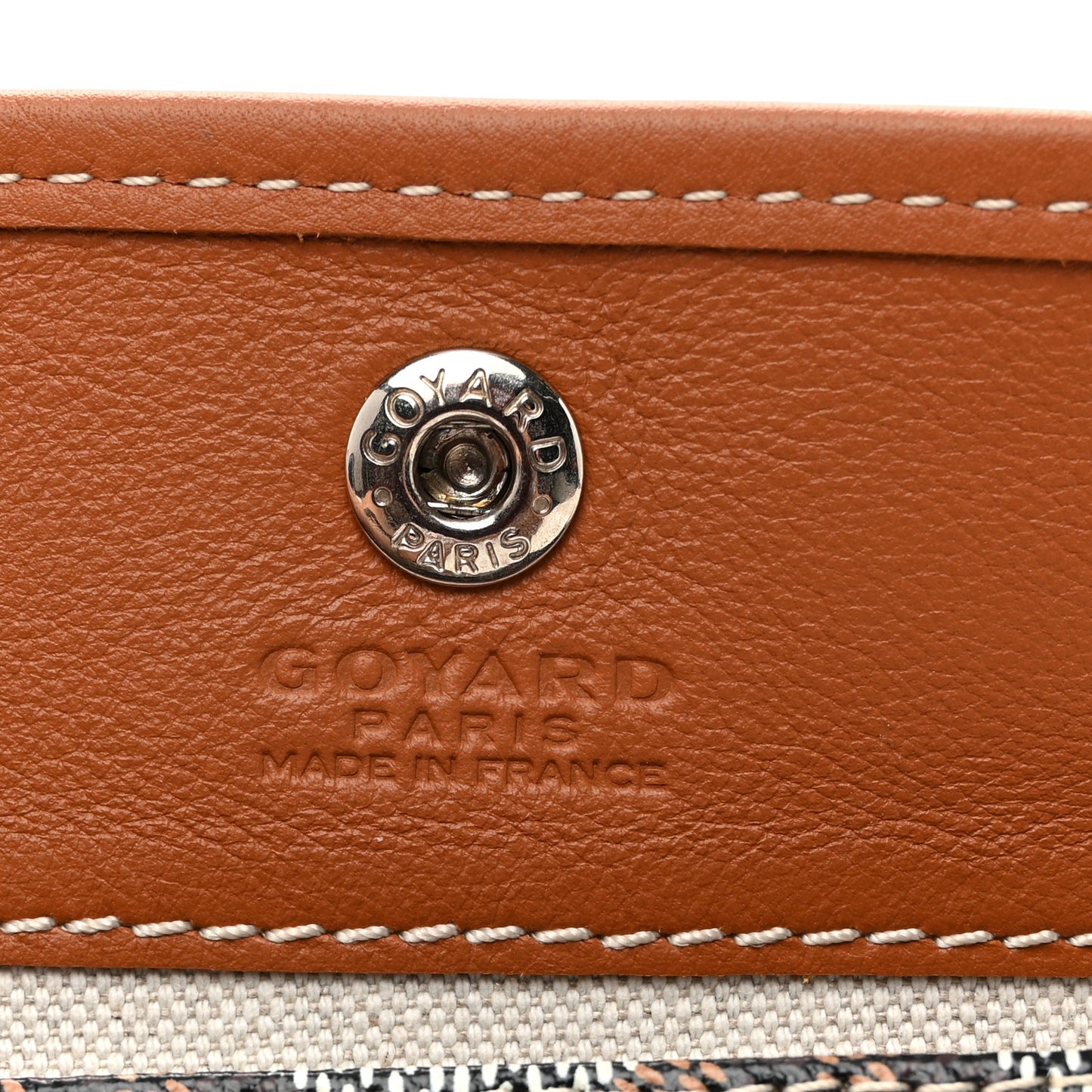 Goyardine Reversible Mini Anjou Black Gold