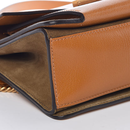 Givenchy Goatskin Suede Small GV3 Shoulder Bag Amber Mastic 8 of 9